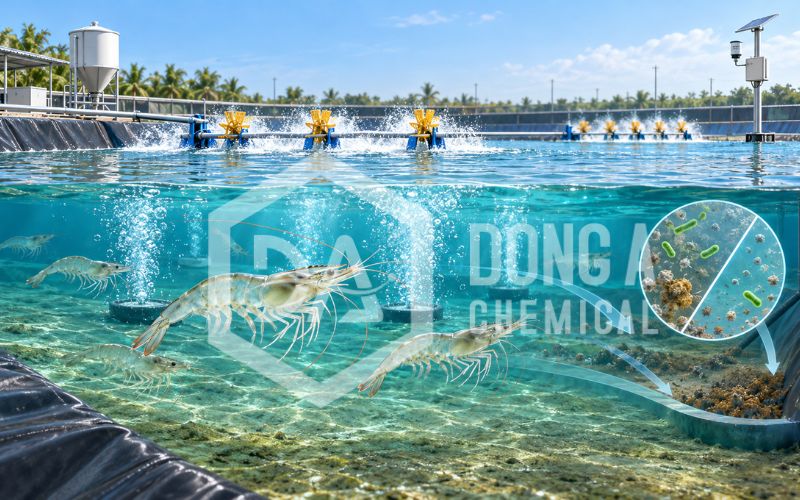 Phòng bệnh tổng hợp cho tôm: Quy trình xử lý nguồn nước và quản lý ao nuôi hiệu quả